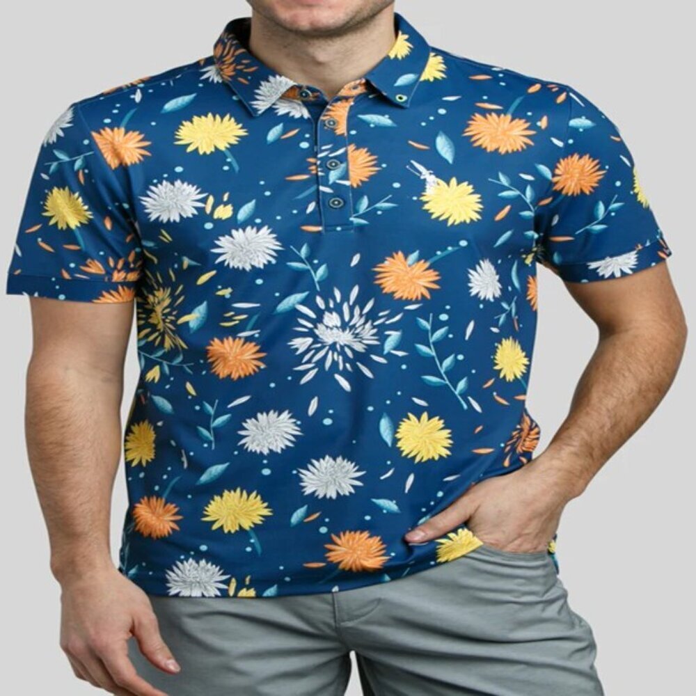 NWT William Murray Golf - Mum's The Word Men's Polo Size L